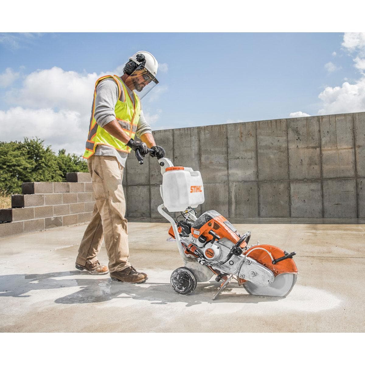 Stihl 500i store concrete saw price